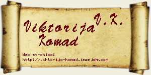 Viktorija Komad vizit kartica